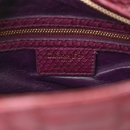 Christian Dior Snakeskin Medium Lady Dior Purple 6 of 11