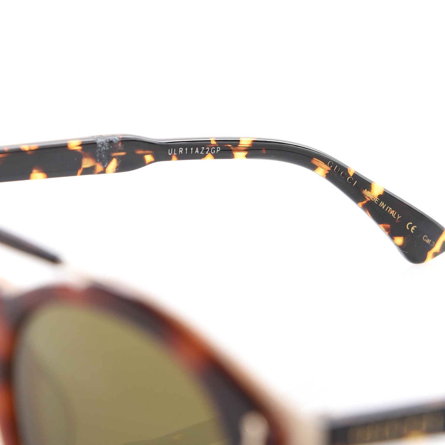 Gucci Round Avana Sunglasses GG0124SA Tortoise 5 of 8