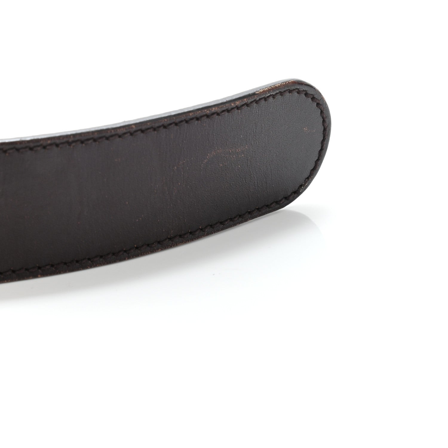 Gucci Calfskin Interlocking G 40mm Belt 85 34 Dark Brown 15 of 15