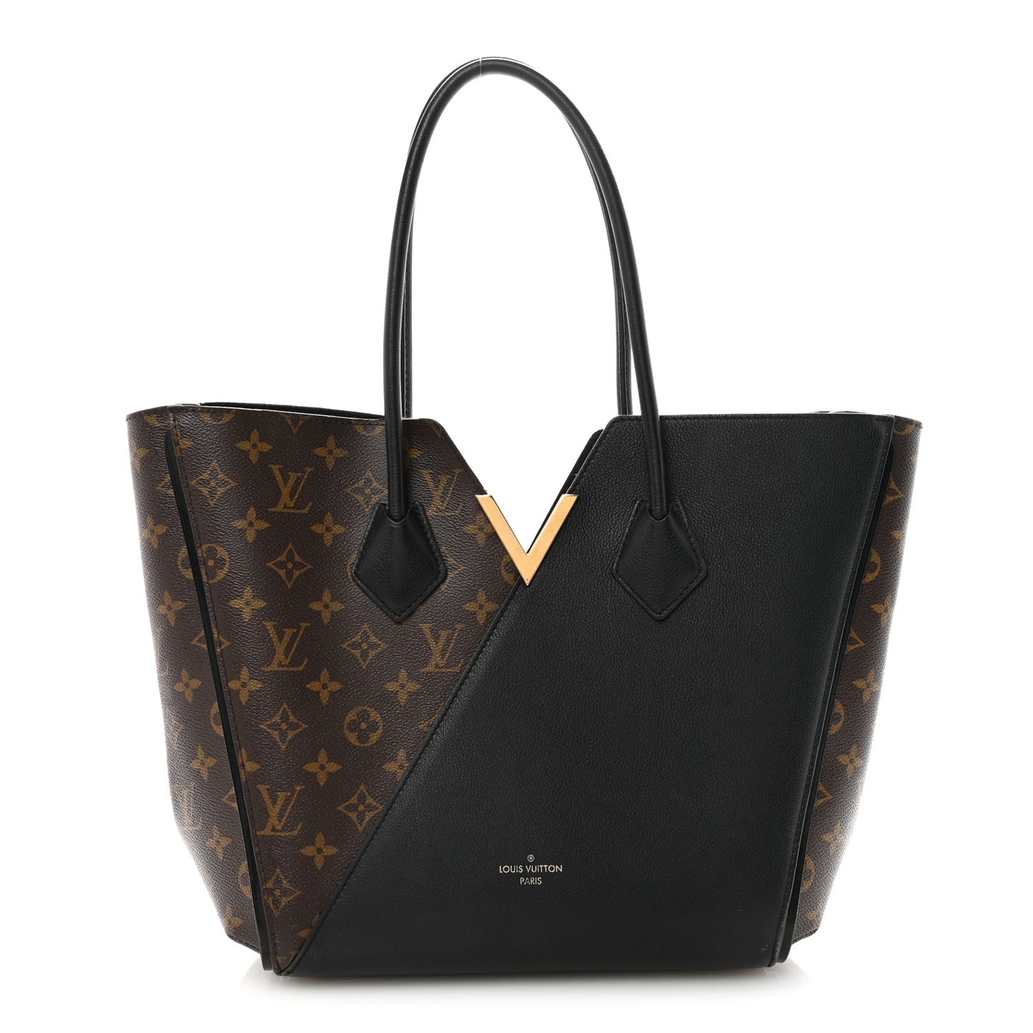 Calfskin Monogram Kimono Tote Black