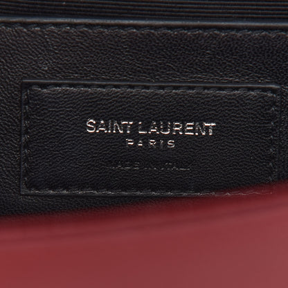 Saint Laurent Grain De Poudre Medium Monogram Kate Satchel Dark Red 6 of 8