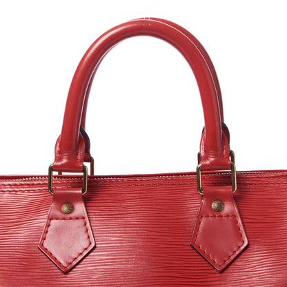 Louis Vuitton Epi Speedy 25 Castillan Red 3 of 10