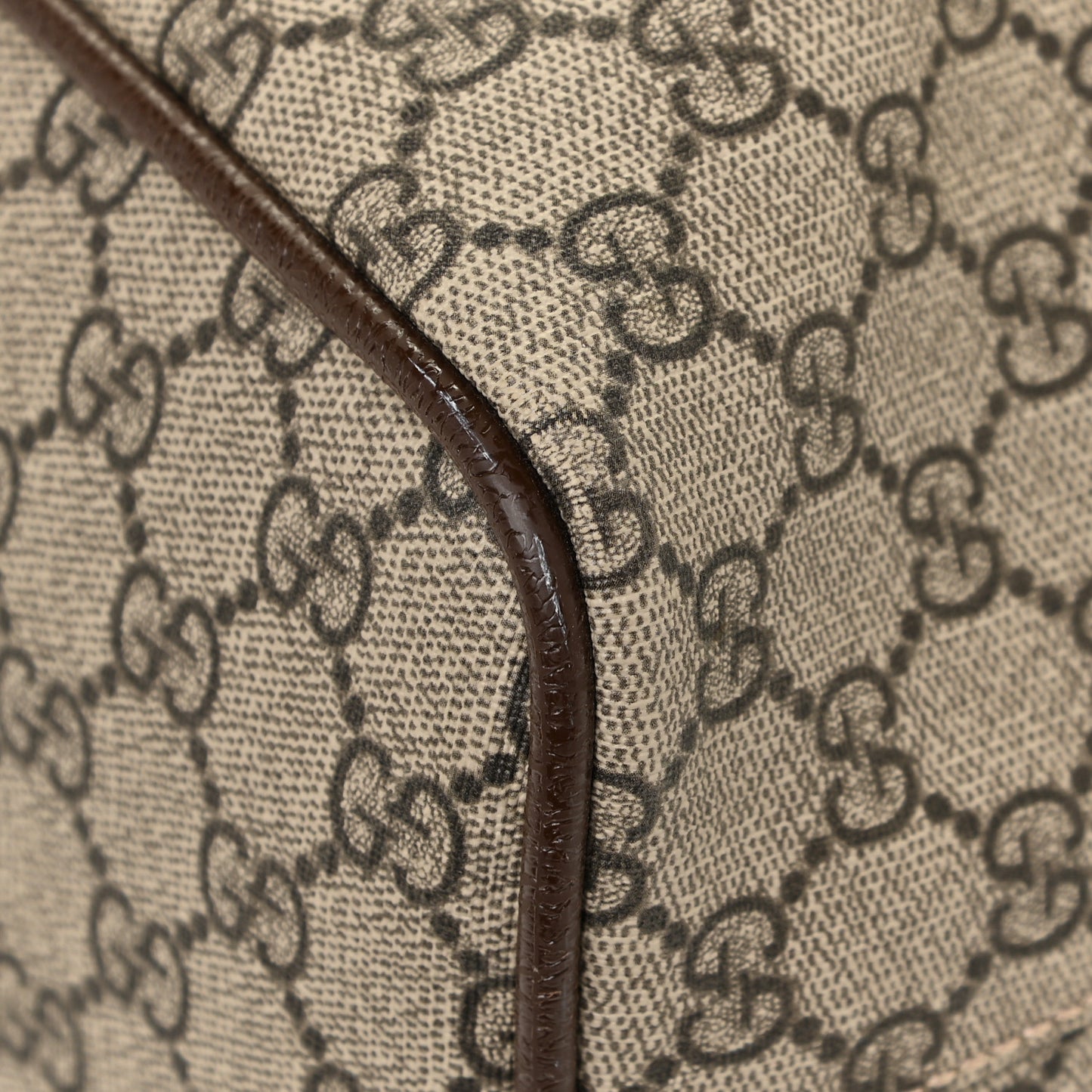 GG Supreme Monogram Web Neo Vintage Tote Beige New Acero Crop