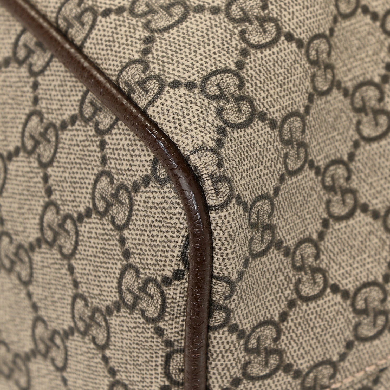 Gucci GG Supreme Monogram Web Neo Vintage Tote Beige New Acero Crop 11 of 15
