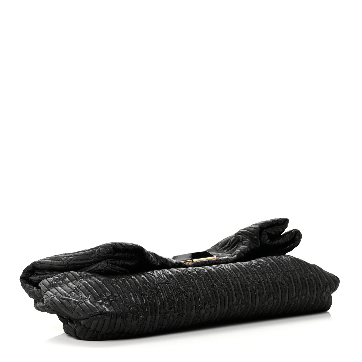Jacquard Quilted Monogram Altair Clutch Black