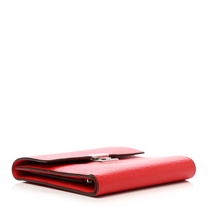 Hermes Chevre Mysore Clic 12 Wallet Rouge de Coeur 4 of 9