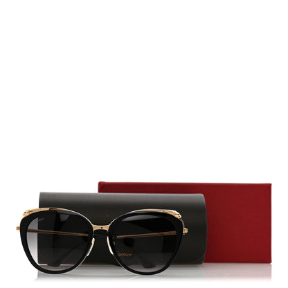Cartier Panthere De Cartier Sunglasses CT0150SA Black Gold Black Gold 8 of 8