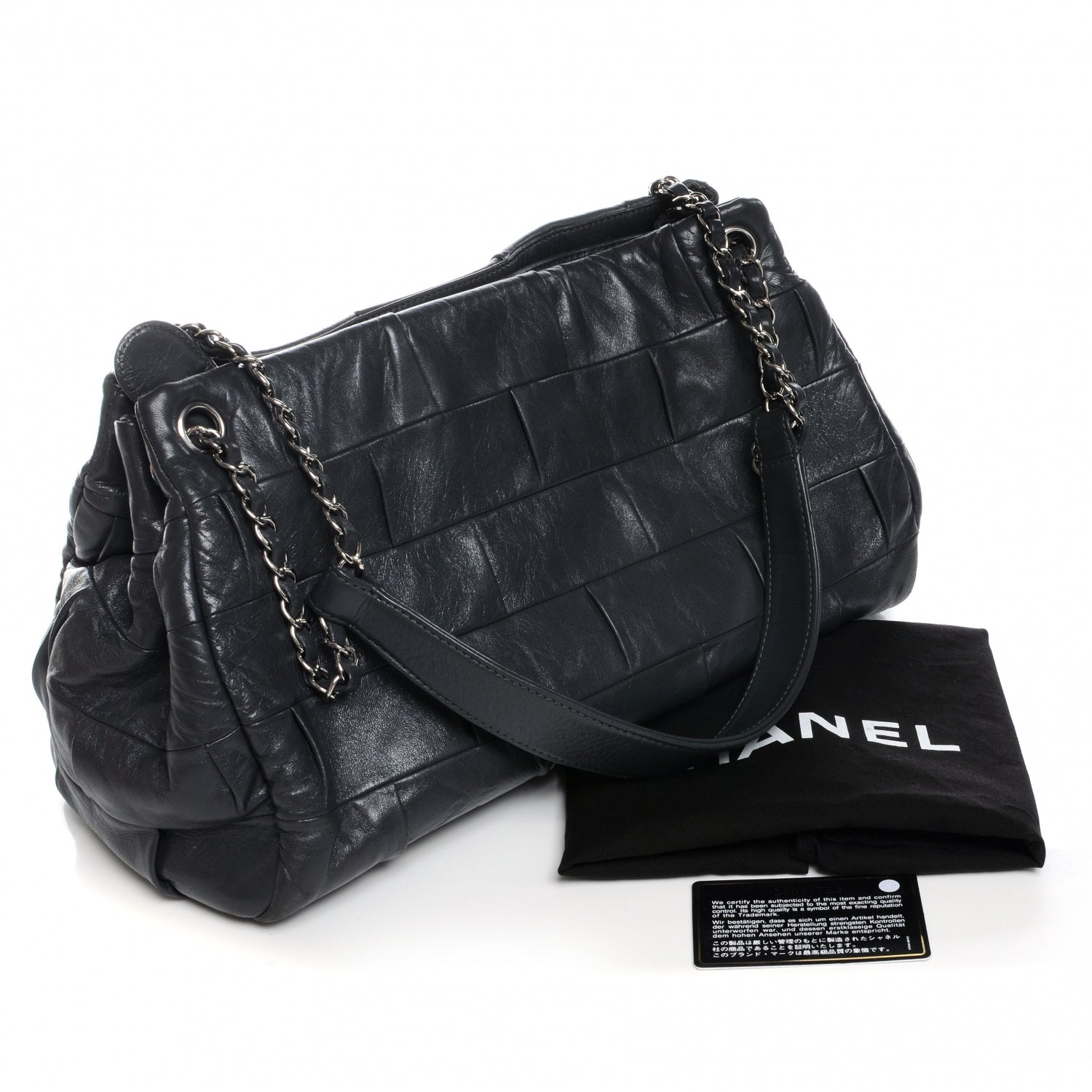 Chanel Lambskin Igloo Shoulder Bag Grey 3 of 7