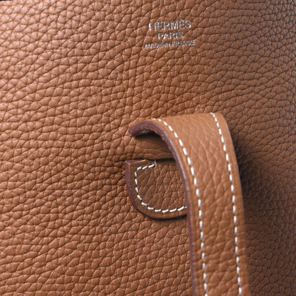 Hermes Taurillon Clemence Evelyne III PM Gold 7 of 10