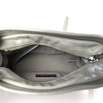 Chanel Metallic Aged Calfskin Quilted Small Gabrielle Hobo Silver 7 of 10