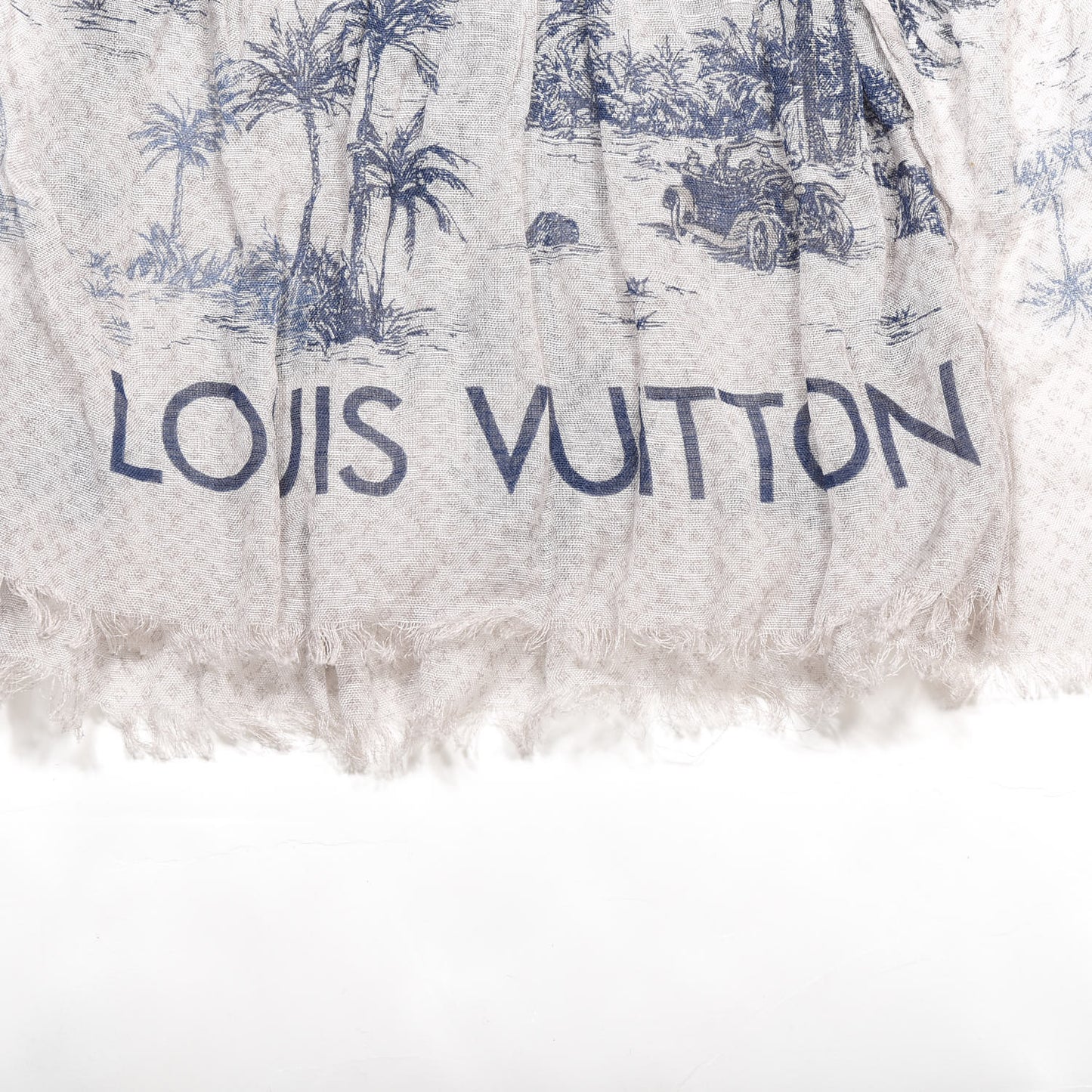 Cotton Linen Toile Etole De Louis Pareo Blue