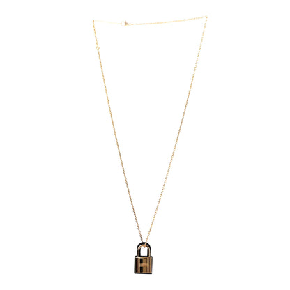 Hermes Swift Small O'Kelly Pendant Necklace Black 2 of 4