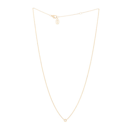 Cartier 18K Yellow Gold Diamond XS D'Amour Pendant Necklace 2 of 5