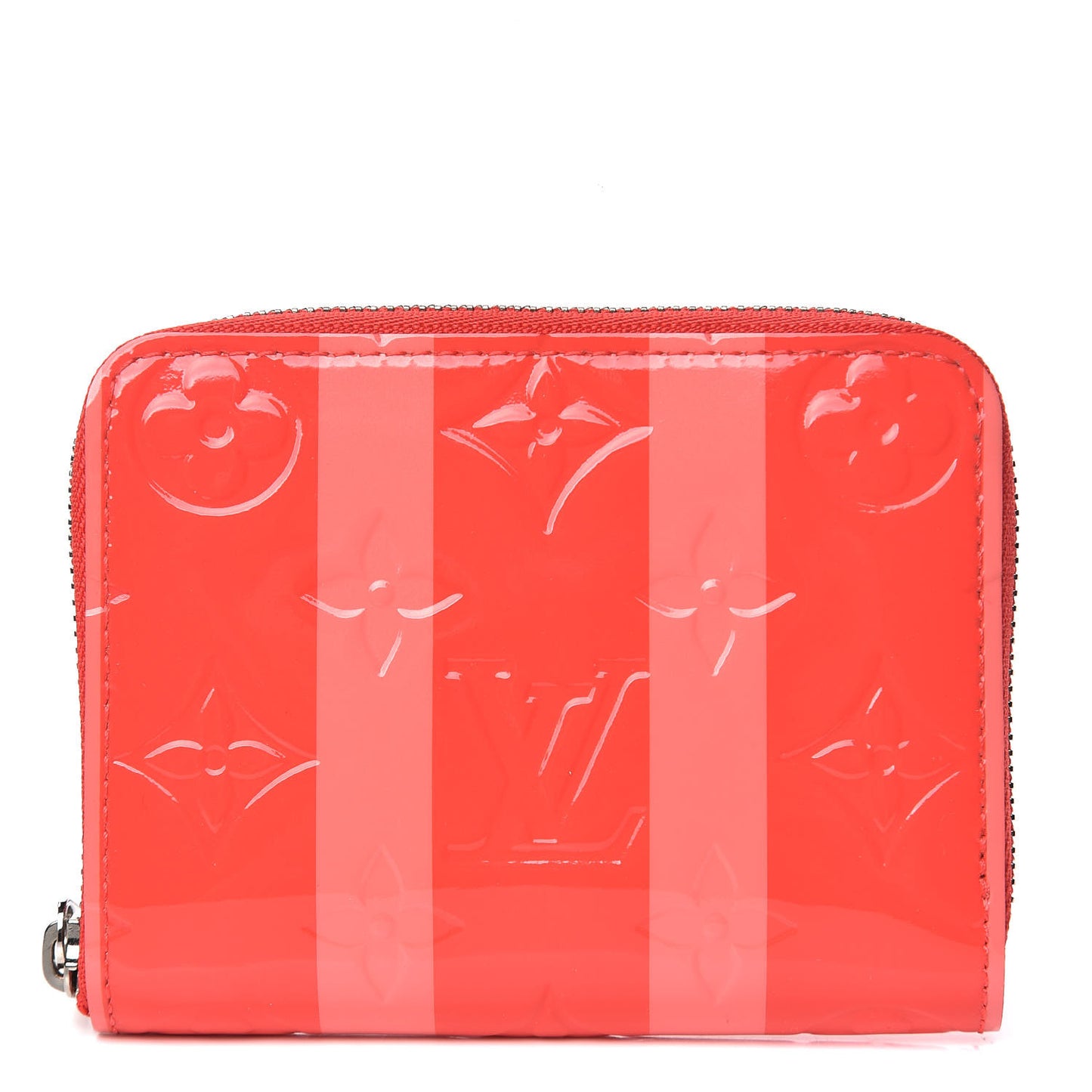 Vernis Rayures Zippy Coin Purse Poppy