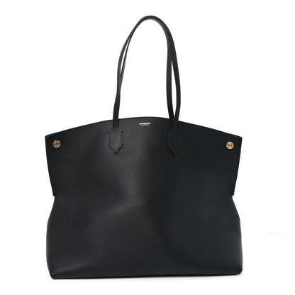 Burberry Calfskin Large Society Tote Black Black 1 of 9