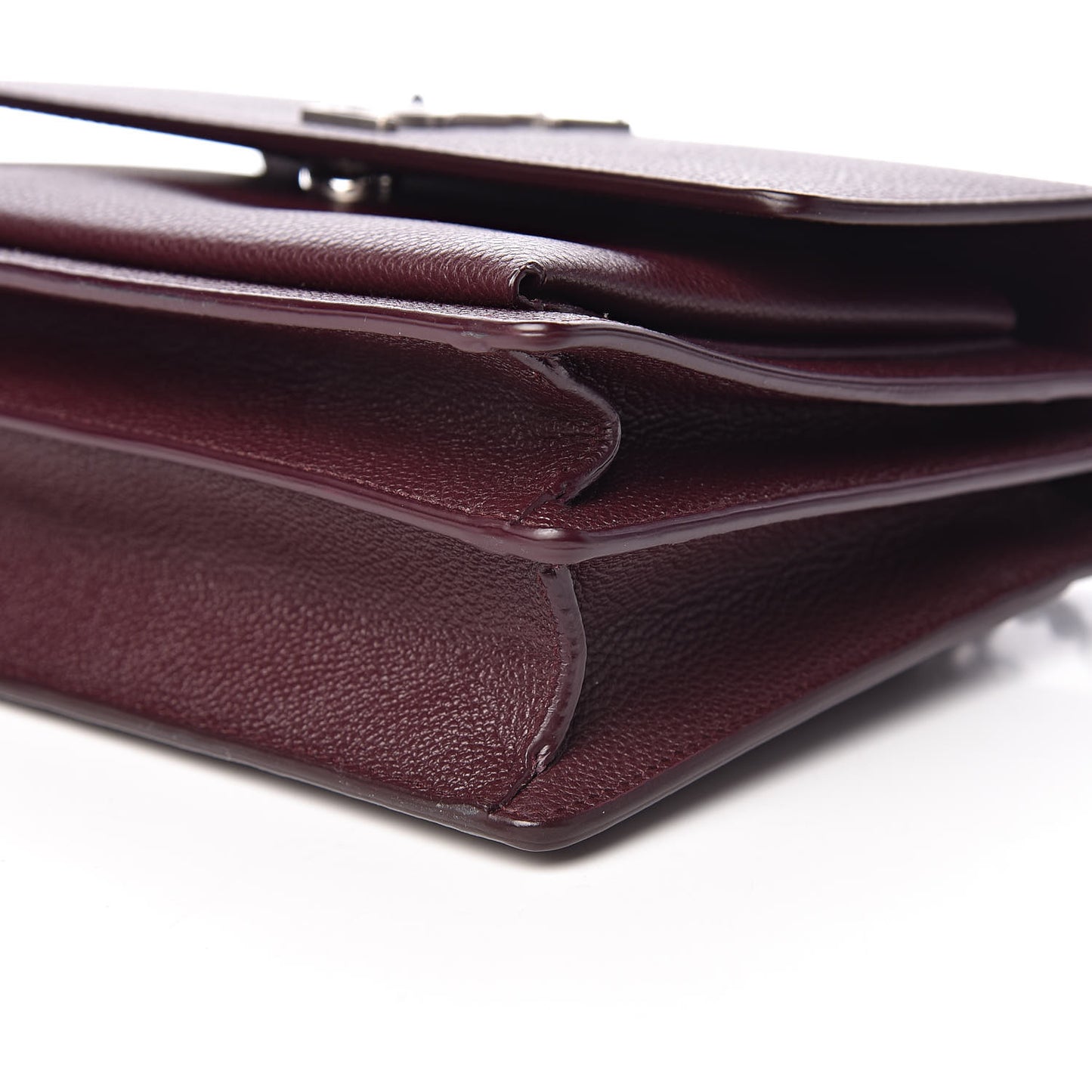 Grained Calfskin Medium Monogram Sunset Bordeaux