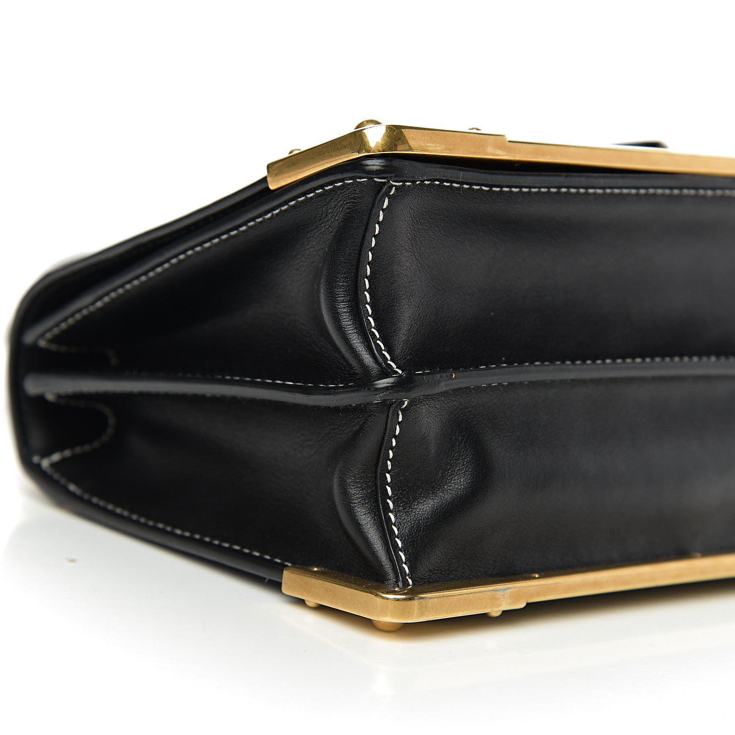 Prada City Calf Saffiano Laser Cut Cahier Bag Black 6 of 8