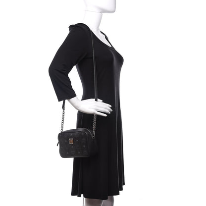 MCM Visetos Camera Crossbody Bag Black 2 of 10