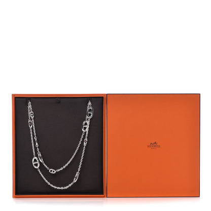 Hermes Sterling Silver Farandole Necklace 160 6 of 6