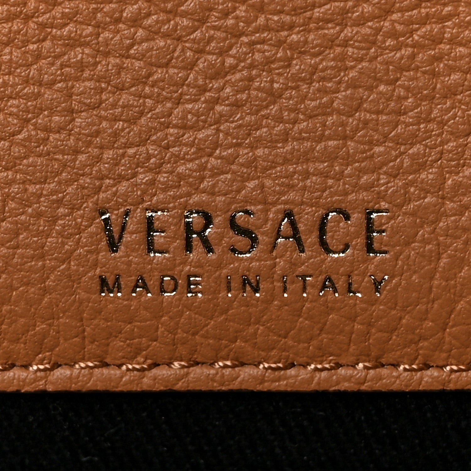 Versace Vitello Medusa Clutch Bag Brown 8 of 8