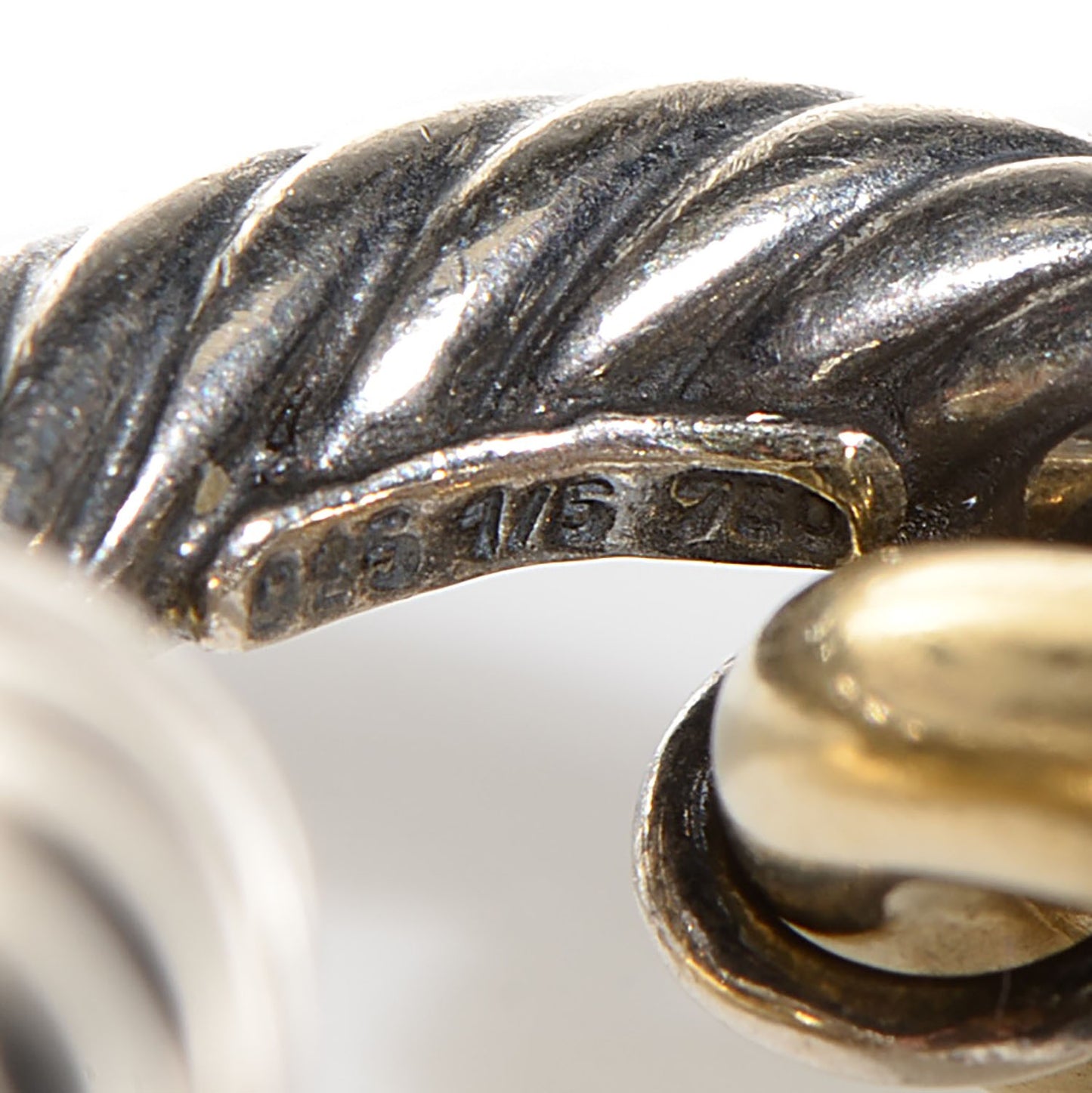 Sterling Silver 18K Yellow Gold 17mm Extra Large Oval Link Bracelet