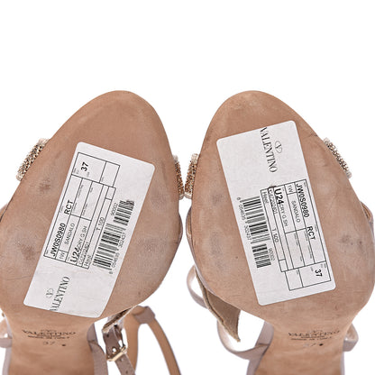 Valentino Garavani Nappa Crystal Angelicouture Angel Wing Sandals 37 Poudre 10 of 10
