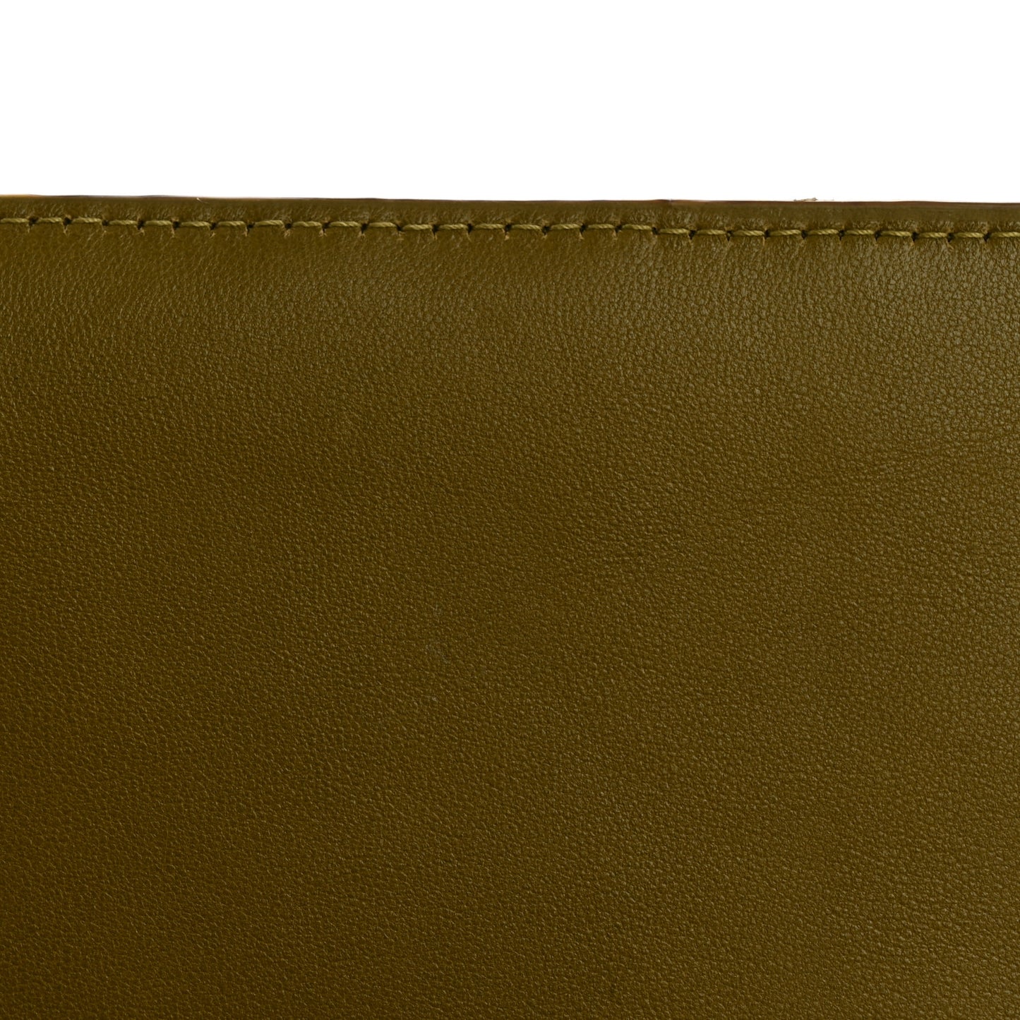 Lambskin Carre Quilted Cassandre Chain Wallet Olive Drab