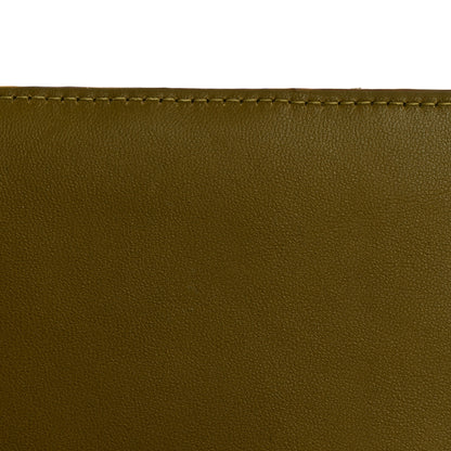 Saint Laurent Lambskin Carre Quilted Cassandre Chain Wallet Olive Drab 11 of 14