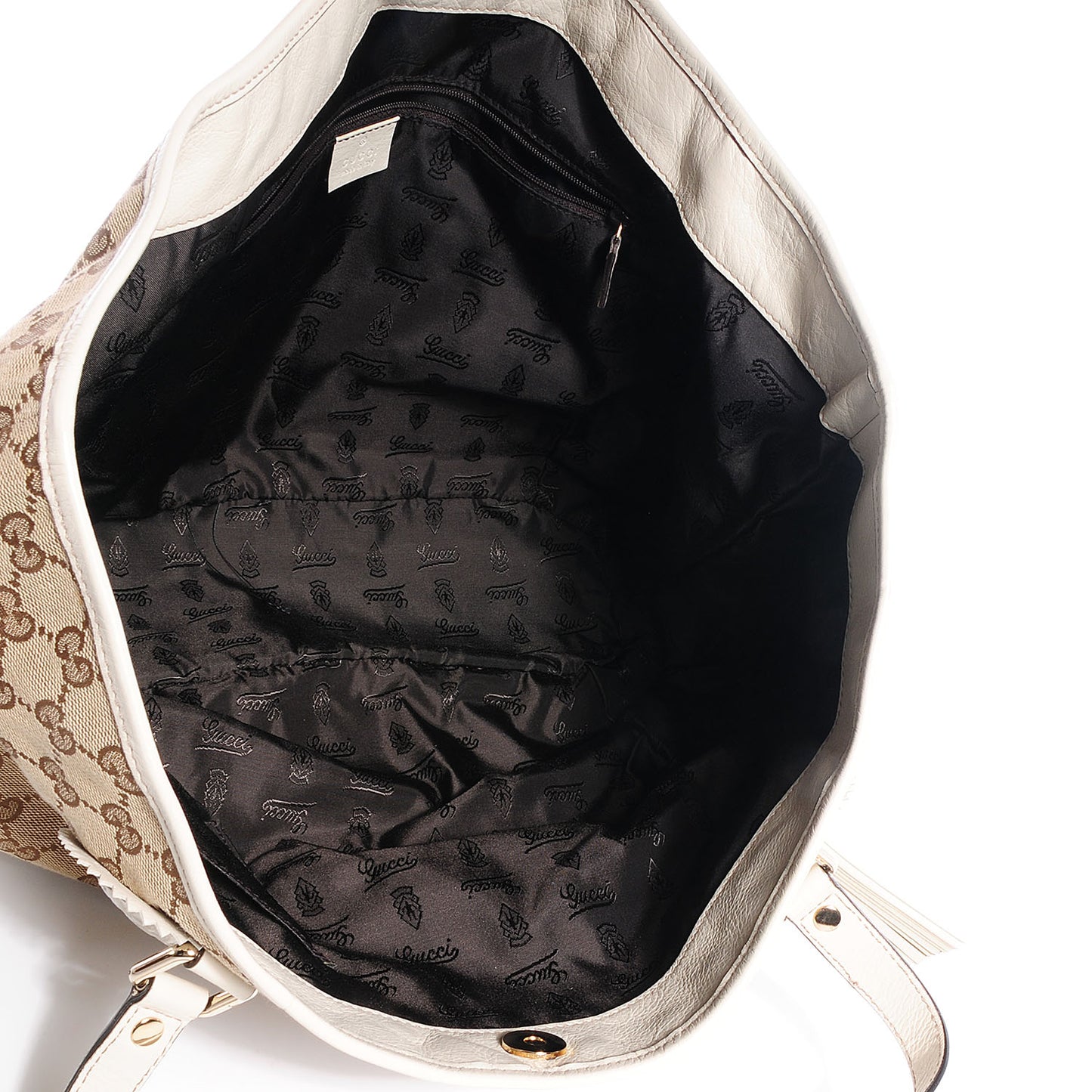 Monogram Large Tribeca Tote Off White