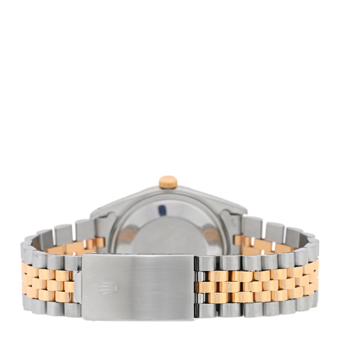 Stainless Steel 18K Yellow Gold 34mm Oyster Perpetual Date Watch Champagne 15053