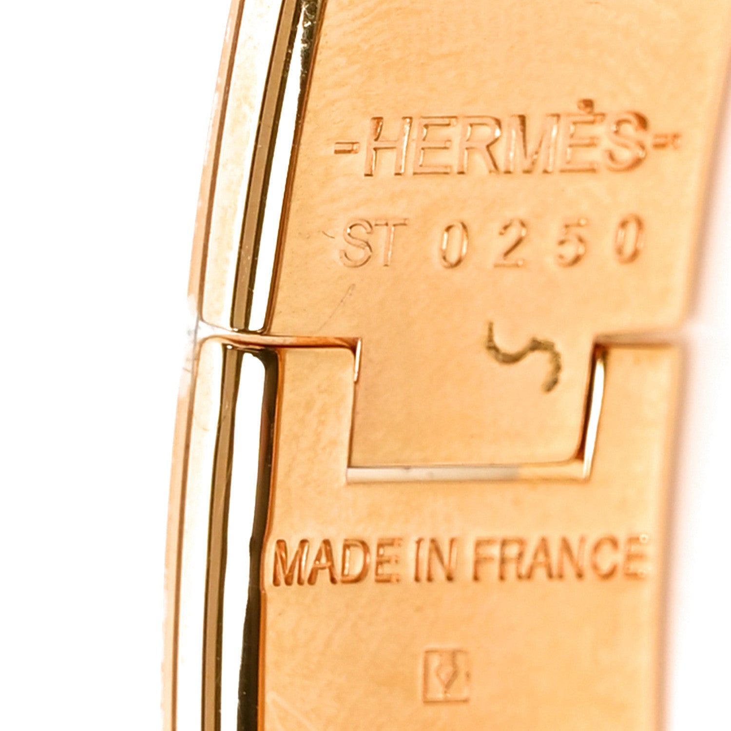 Hermes Enamel Narrow Clic Cadenas Bracelet GM Rose Dragee 4 of 5