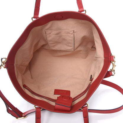 Gucci Soft GG Supreme Monogram Kingsnake Heart Embroidered Medium Crossbody Tote Beige Hibiscus Red 5 of 10