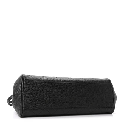 Chanel Grained Calfskin Stitched Urban Essentials Small Shopping Bag Black 4 of 10