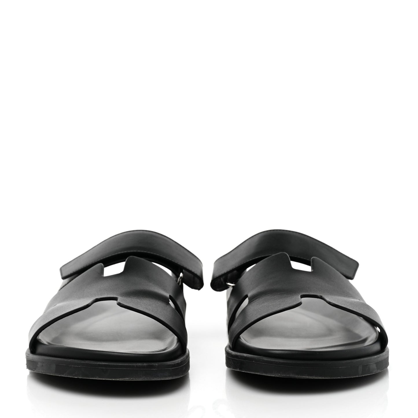 Calfskin Mens Chypre Sandals 43 Black