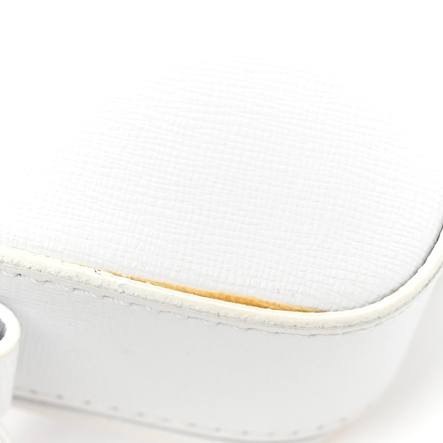 Calfskin Diag Flap Bag White Black