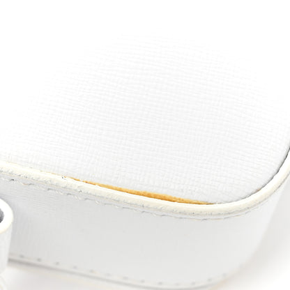 Off-White Calfskin Diag Flap Bag White Black 13 of 15