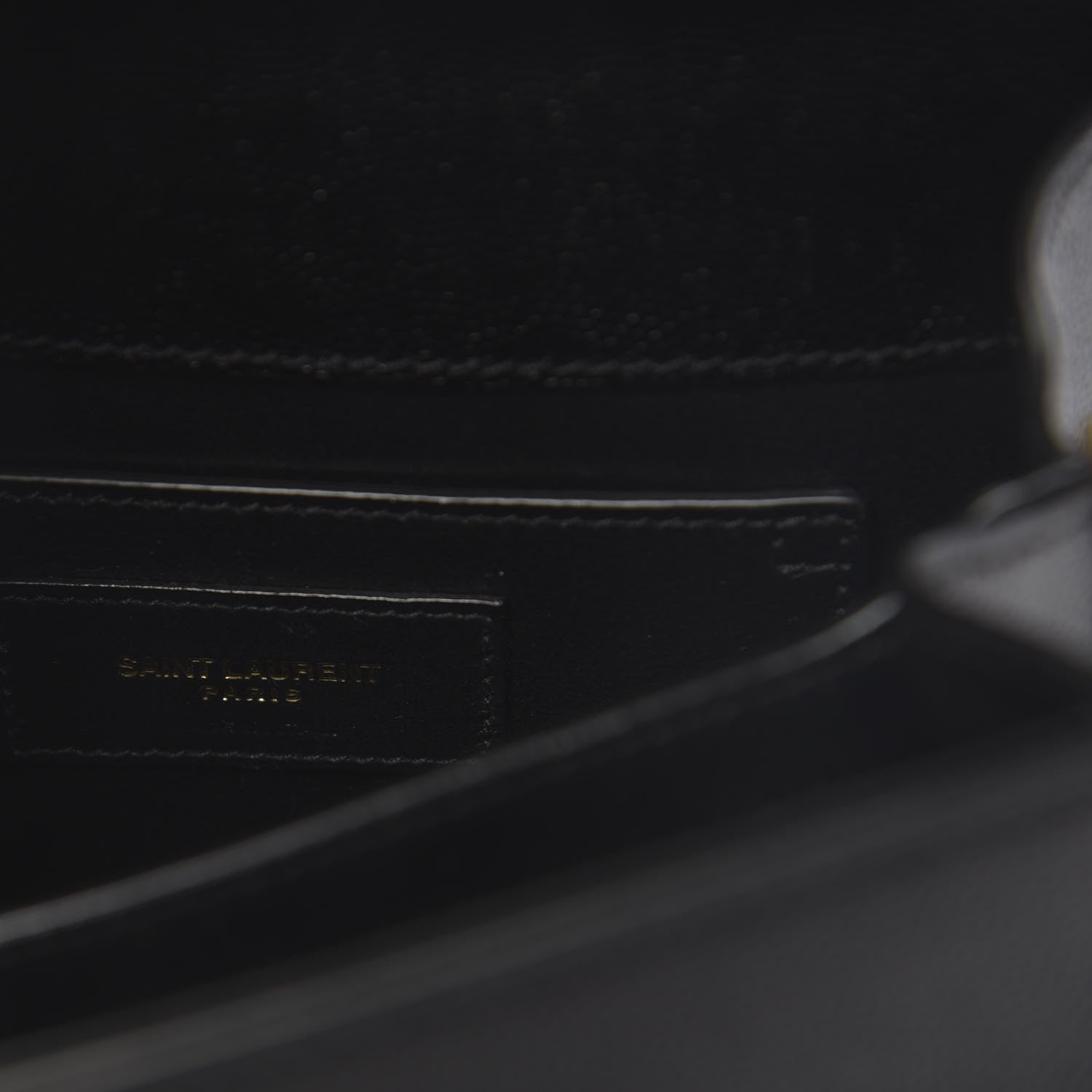 Saint Laurent Grain de Poudre Mini Classic Monogram Cassandra Top Handle Black 6 of 9