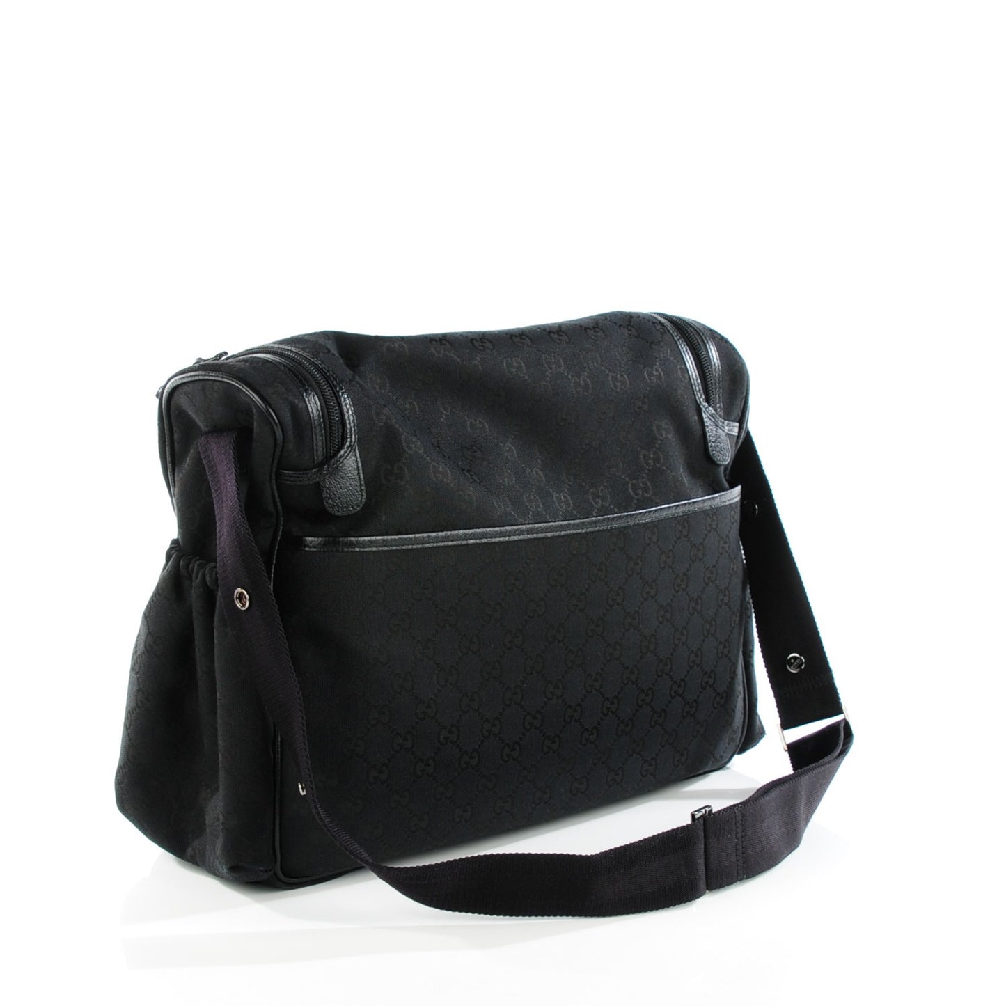 Monogram Large Diaper Bag Black