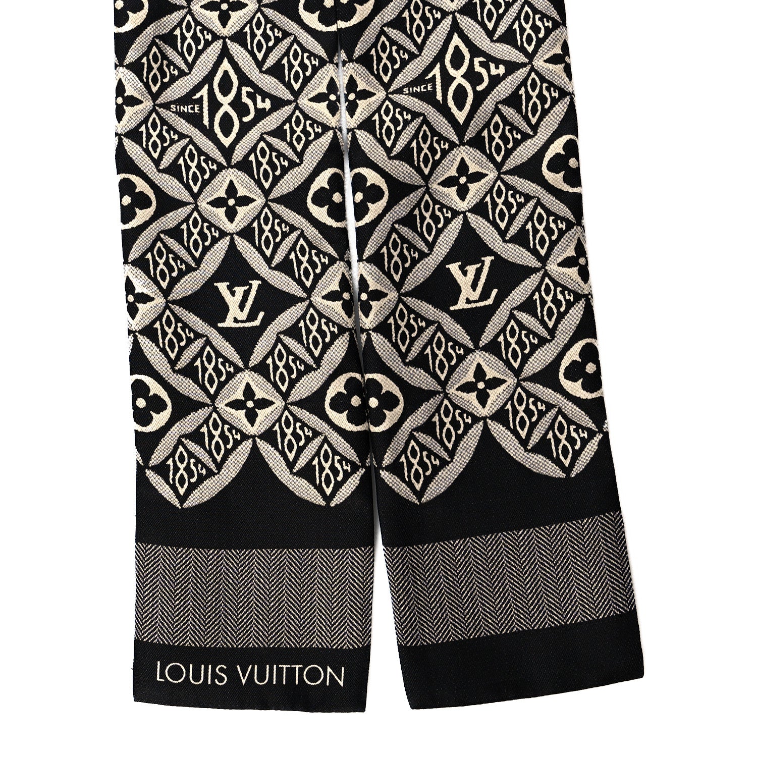 Louis Vuitton Silk Since 1854 Bandeau Gris 2 of 4