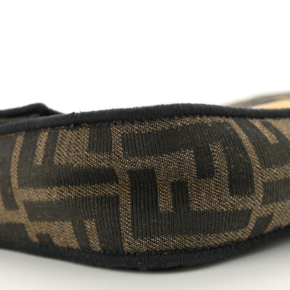 Fendi Fabric Jacquard FF 1974 Mini Baguette Tobacco Moro Black 9 of 11