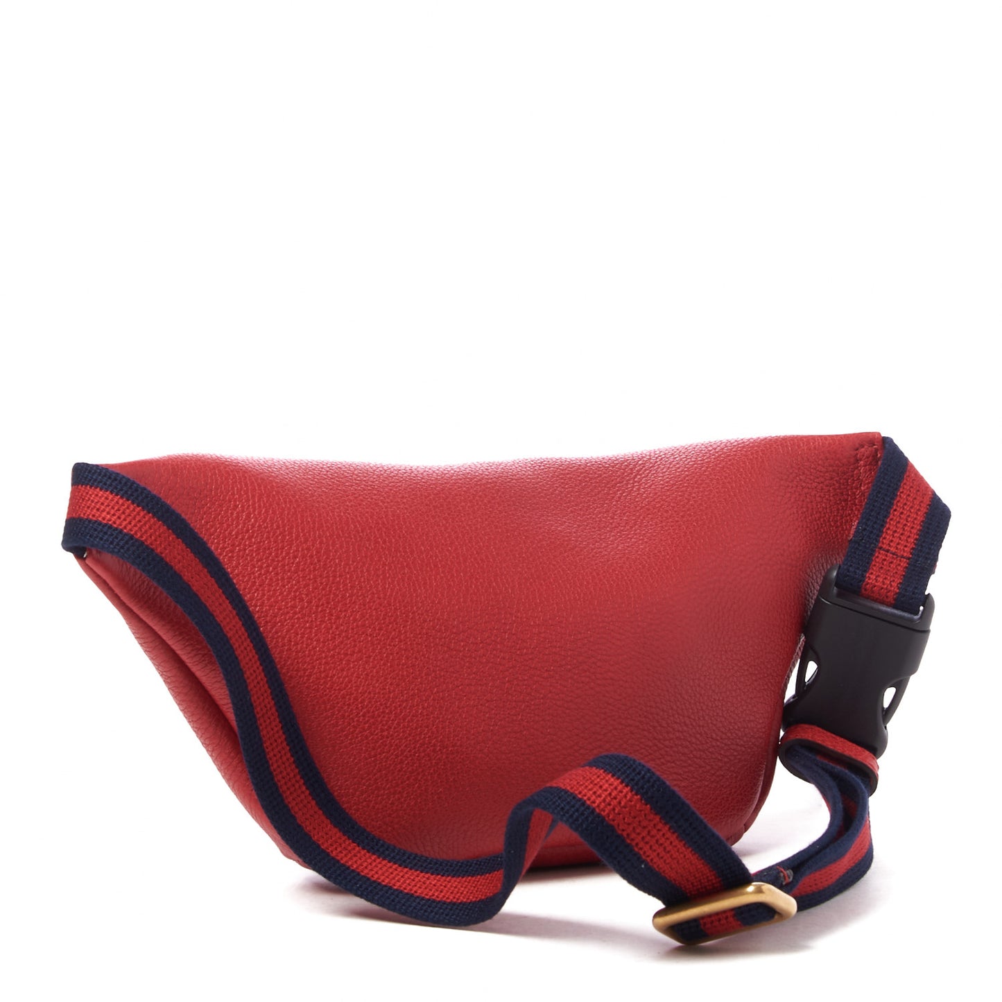 Grained Calfskin Small Logo Belt Bag Hibiscus Red