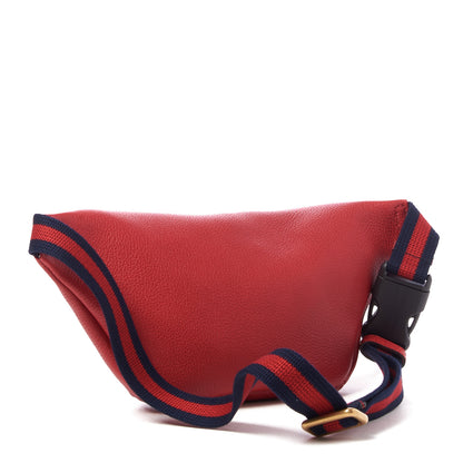 Gucci Grained Calfskin Small Logo Belt Bag Hibiscus Red 2 of 8