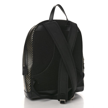 Gucci X SEGA Calfskin GUCCY Stars Dome Backpack Black Gold 3 of 10