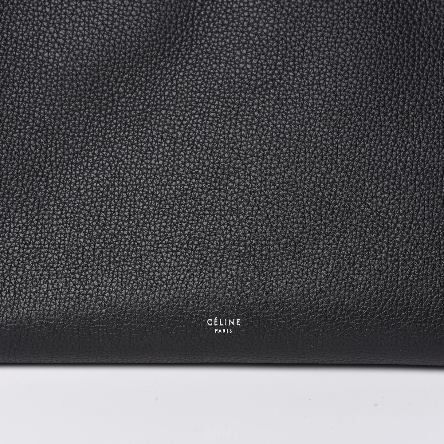Supple Grained Calfskin Medium Big Bag Black