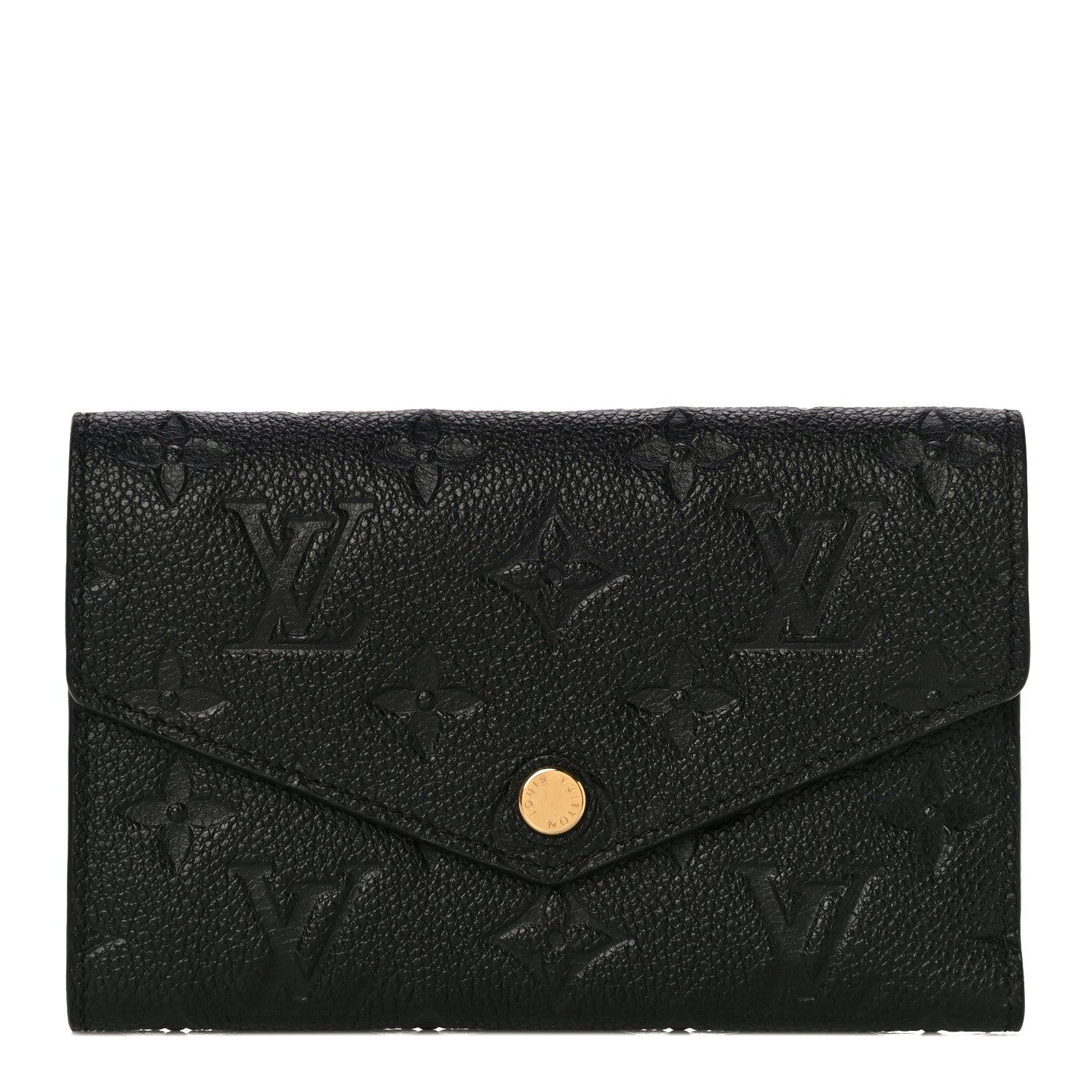 Louis Vuitton Empreinte Compact Curieuse Wallet Black 1 of 11