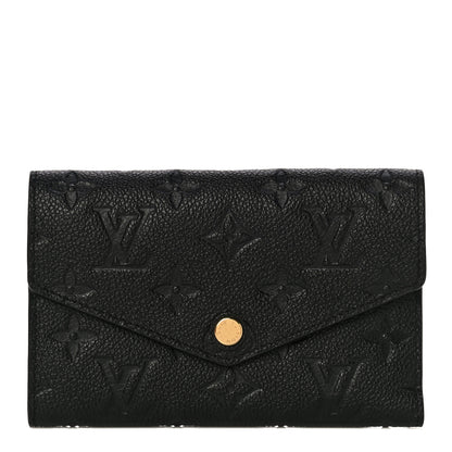 Louis Vuitton Empreinte Compact Curieuse Wallet Black 1 of 11