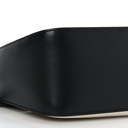 Givenchy Coated Canvas Logo 4G Embossed Small Moon Cut Out Shoulder Bag Ivory 7 of 8