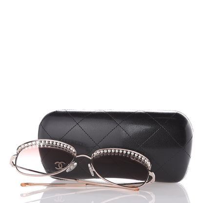 Chanel Pearl Sunglasses 4246-H Pink Gold 8 of 8