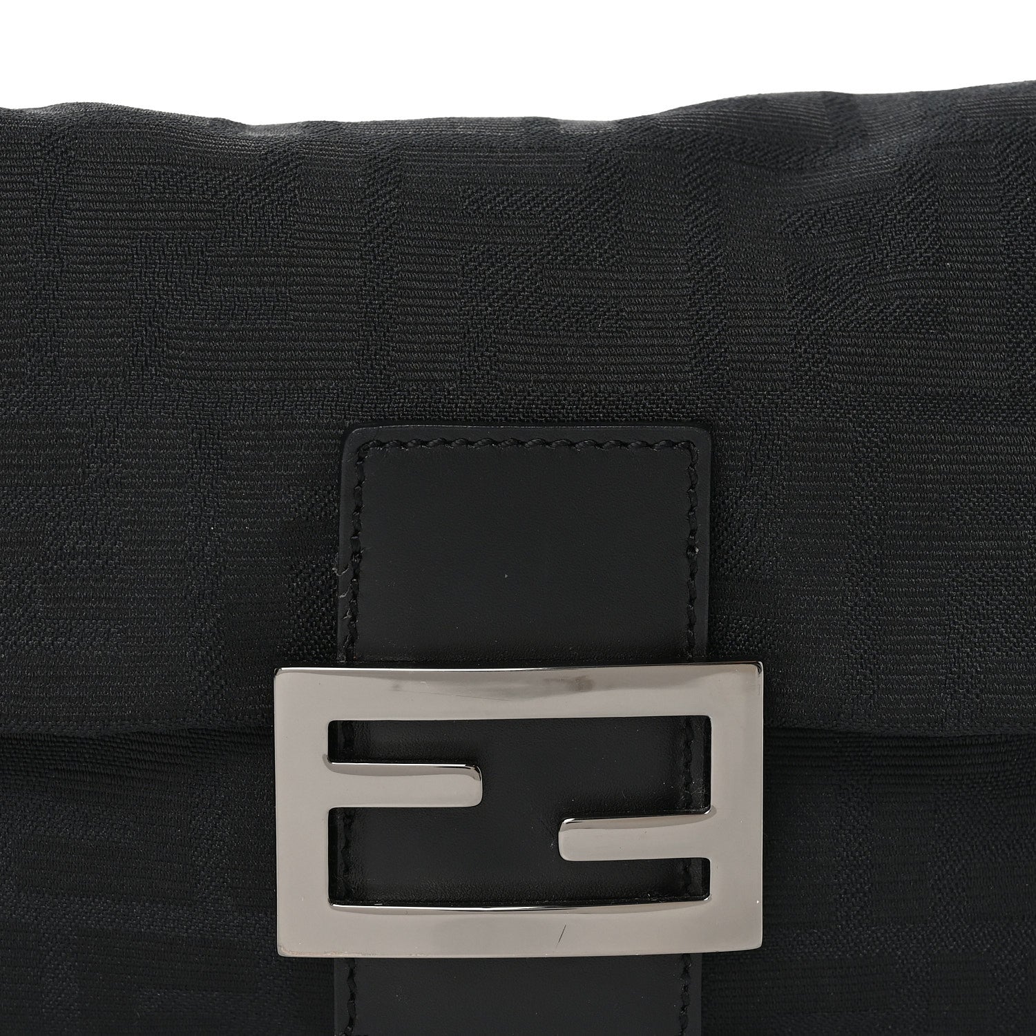 Fendi Zucchino Mini Mama Baguette Black 8 of 10