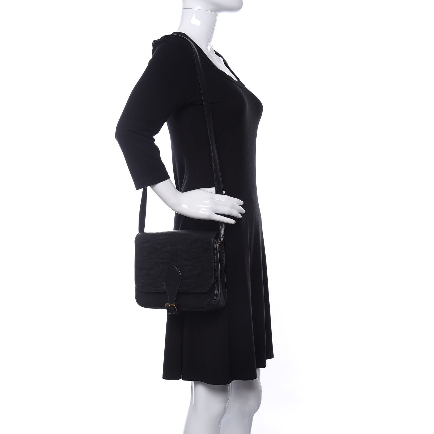 Louis Vuitton Epi Cartouchiere 22 Black 2 of 9